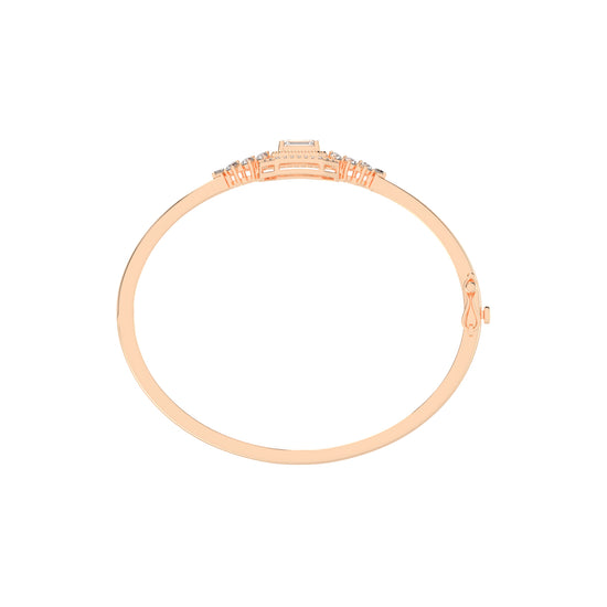 Daria Split Shank Emerald Cut Kada Lab Diamond Bracelet