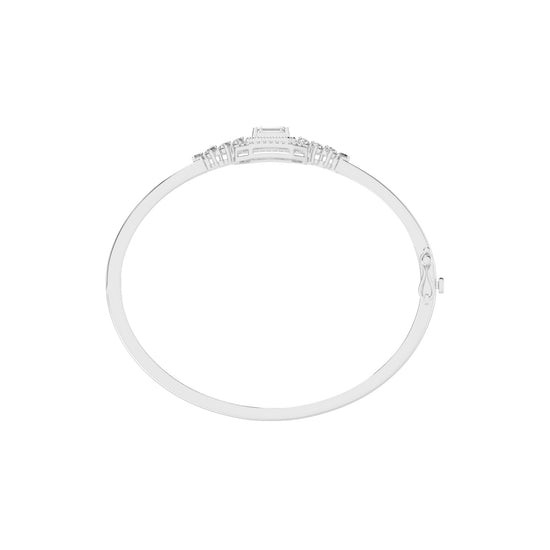 Daria Split Shank Emerald Cut Kada Lab Diamond Bracelet