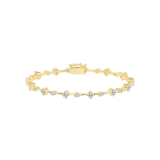 Ivory Diamond Round Cut Delicate Lab Diamond Bracelet