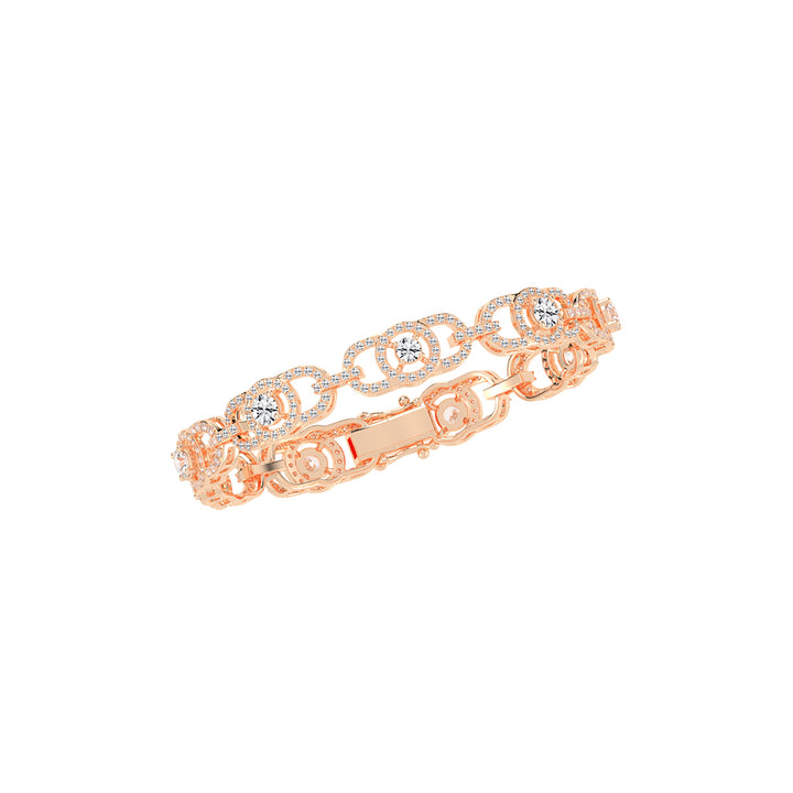Lumin 3.75Ct Round Cut Fancy Lab Diamond Bracelet