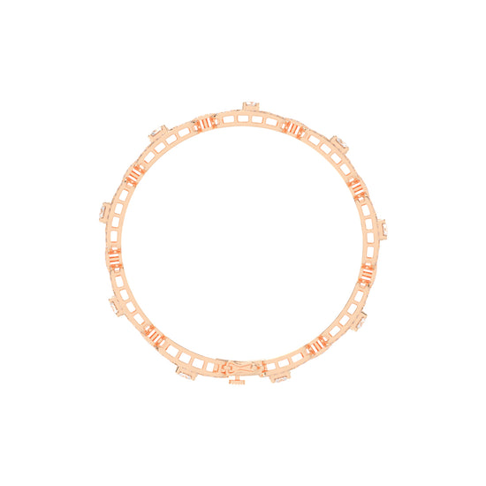 Lumin 3.75Ct Round Cut Fancy Lab Diamond Bracelet