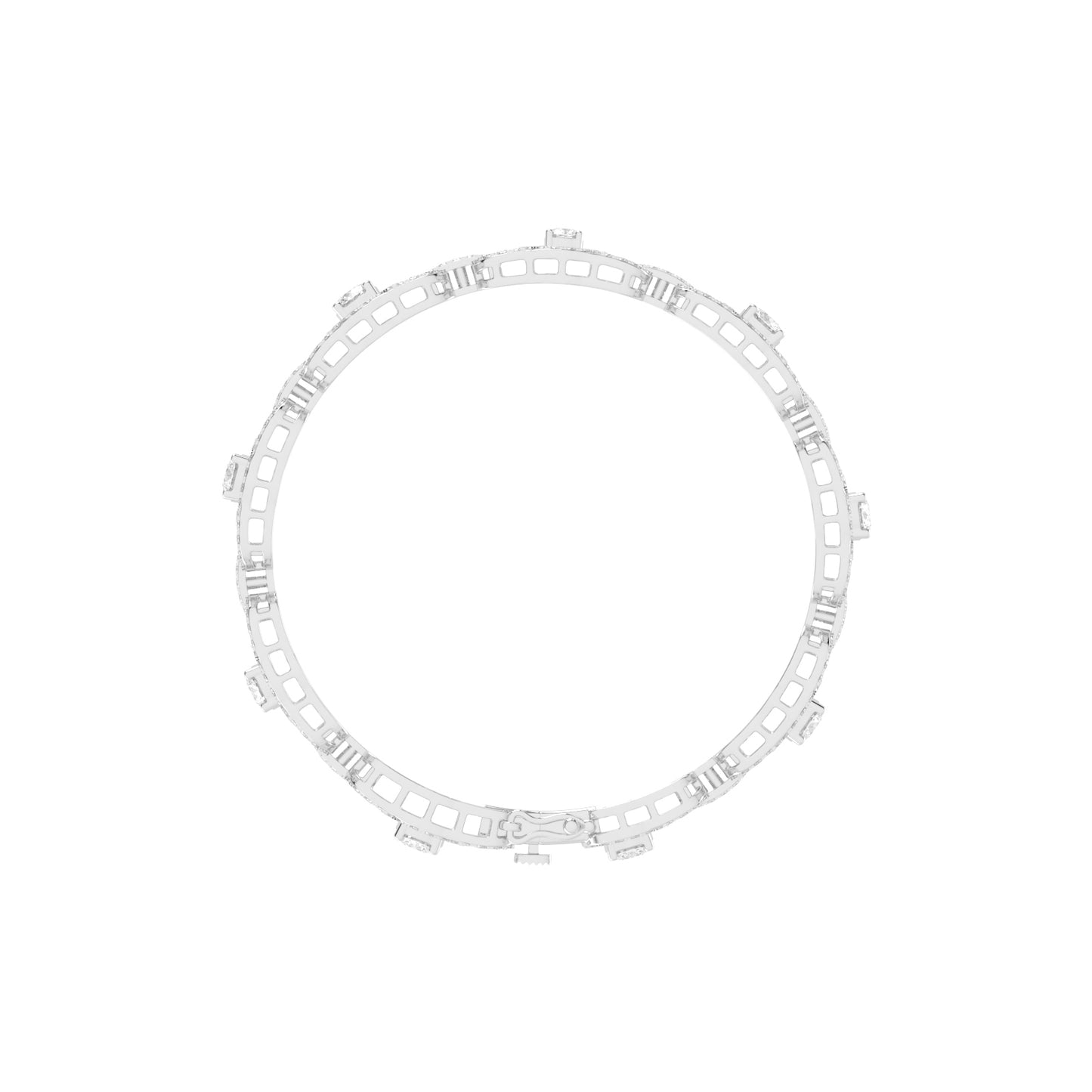 Lumin 3.75Ct Round Cut Fancy Lab Diamond Bracelet
