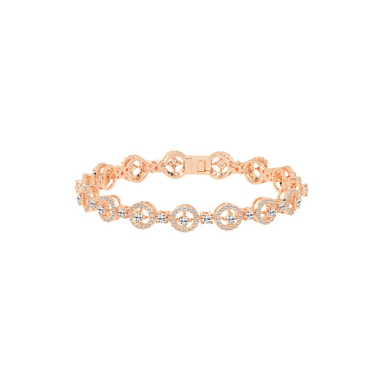 Anya 3.25Ct Studded Round Cut Fancy Lab Diamond Bracelet