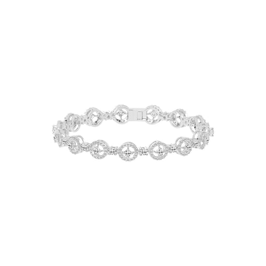 Anya 3.25Ct Studded Round Cut Fancy Lab Diamond Bracelet