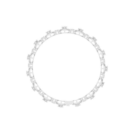 Anya 3.25Ct Studded Round Cut Fancy Lab Diamond Bracelet