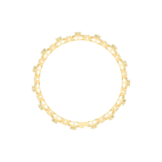 Anya 3.25Ct Studded Round Cut Fancy Lab Diamond Bracelet