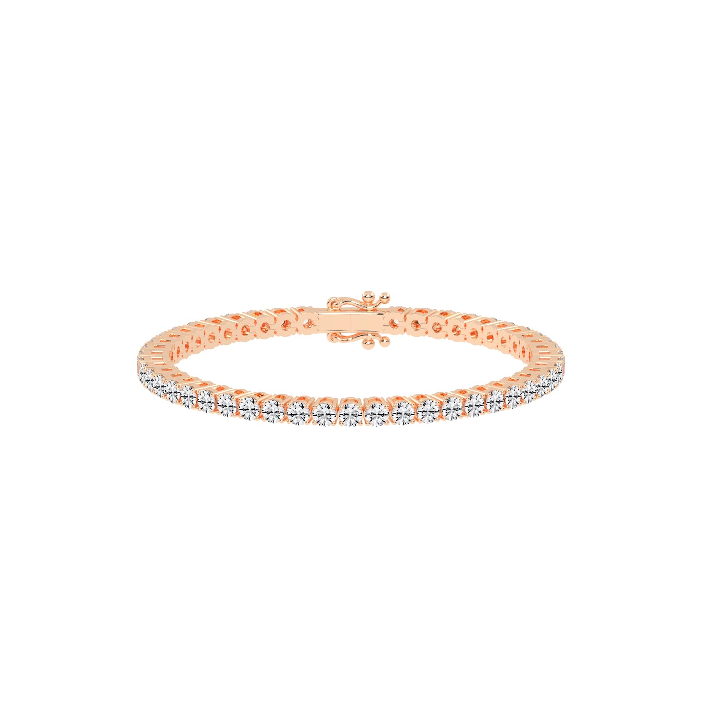 Vivara 4.5Ct Standard Round Cut Tennis Lab Diamond Bracelet