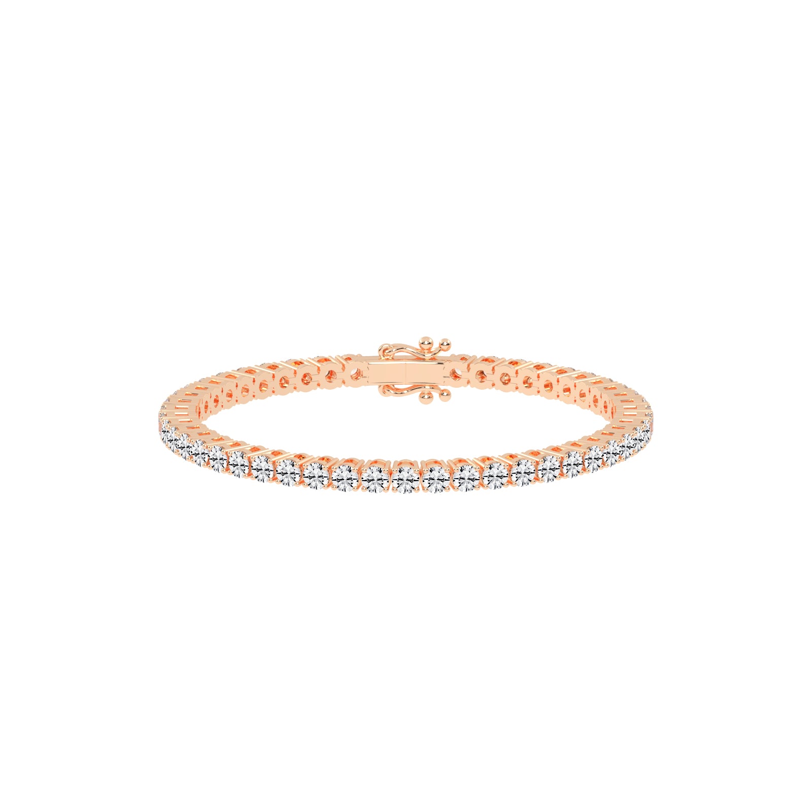 Vivara 4.5Ct Standard Round Cut Tennis Lab Diamond Bracelet
