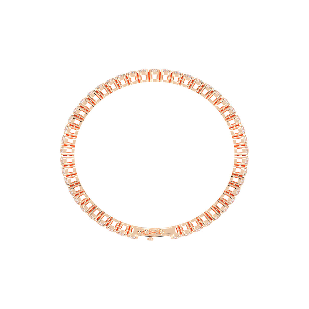 Vivara 4.5Ct Standard Round Cut Tennis Lab Diamond Bracelet