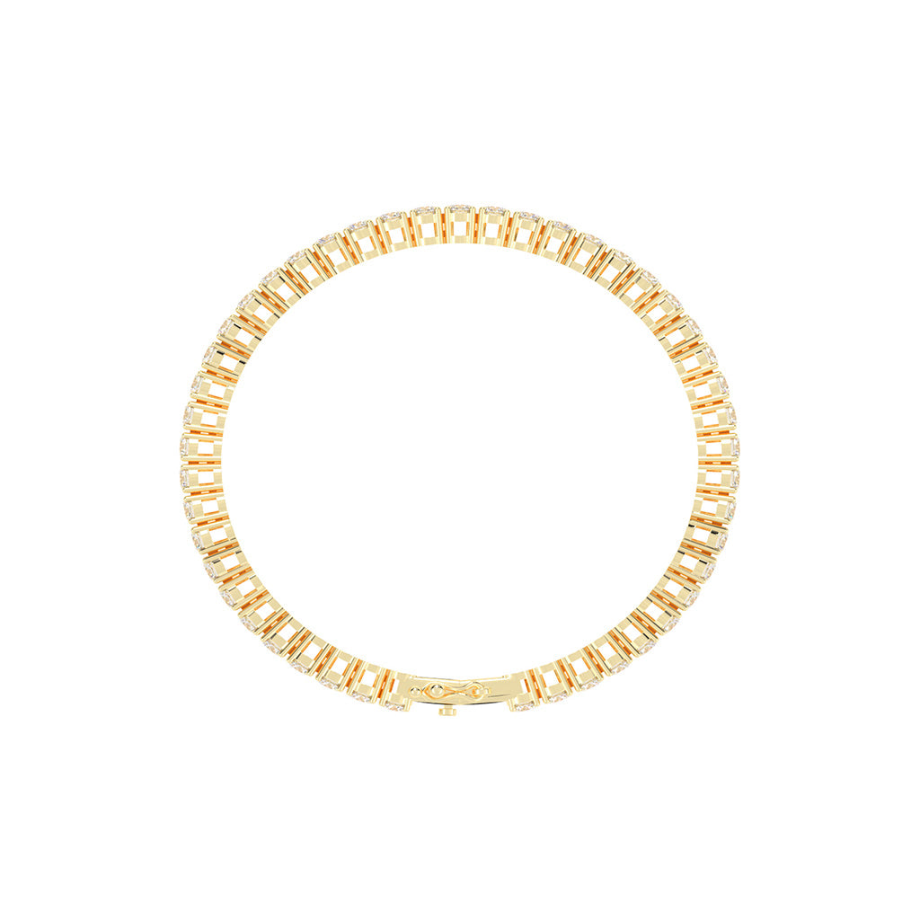 Vivara 4.5Ct Standard Round Cut Tennis Lab Diamond Bracelet