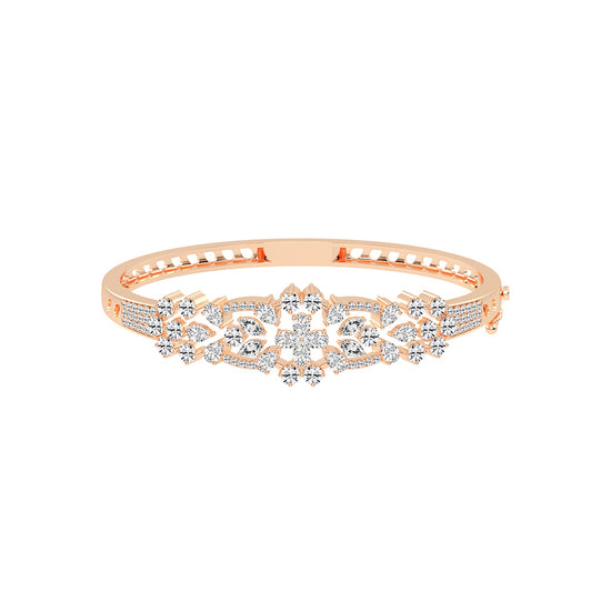 Sienna 375Ct Marquise Cut Kada Lab Diamond Bracelet