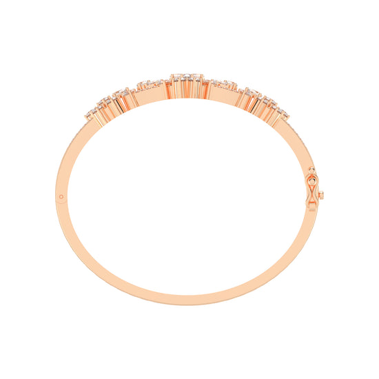 Sienna 375Ct Marquise Cut Kada Lab Diamond Bracelet