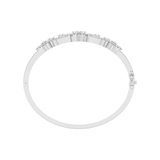 Sienna 375Ct Marquise Cut Kada Lab Diamond Bracelet