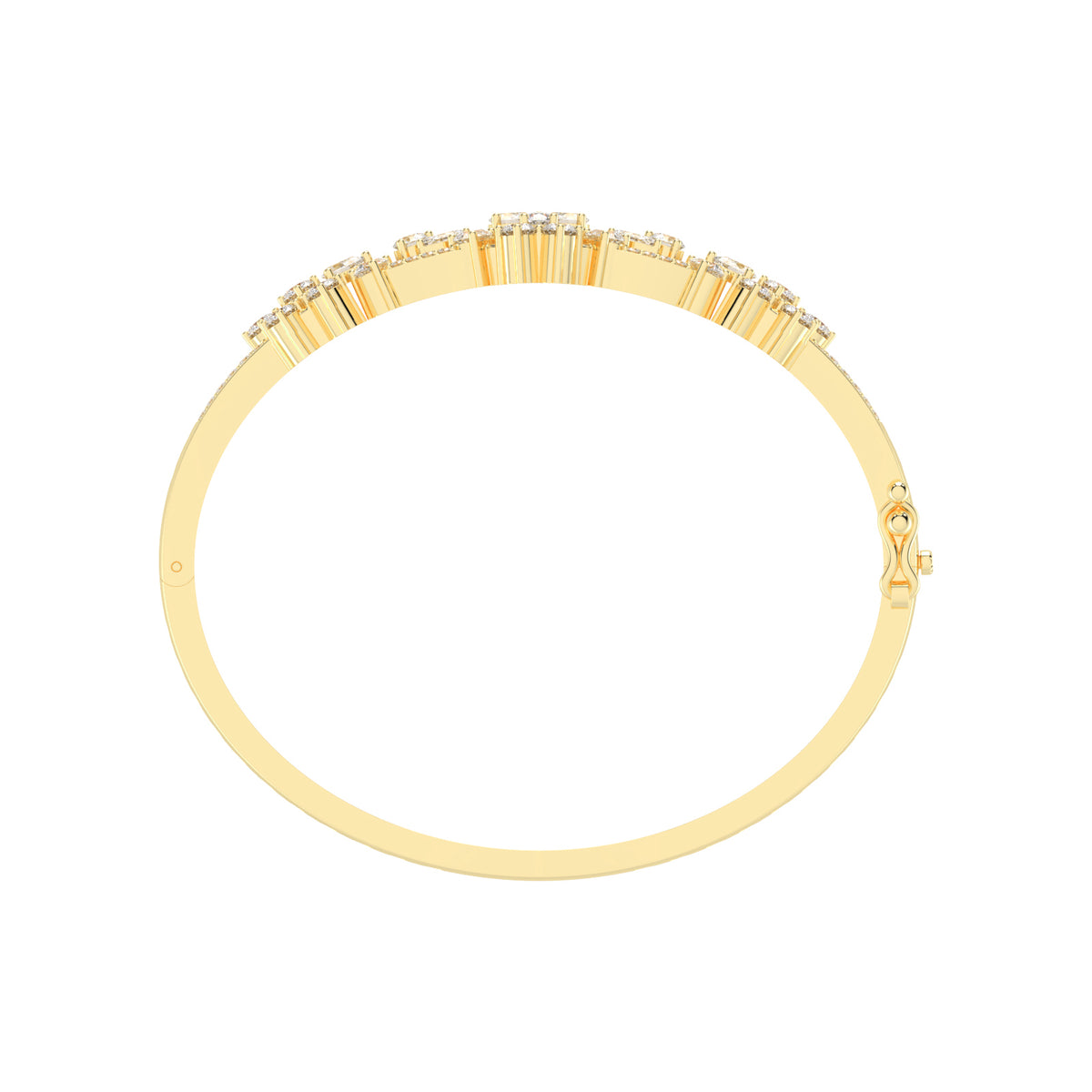 Sienna 375Ct Marquise Cut Kada Lab Diamond Bracelet