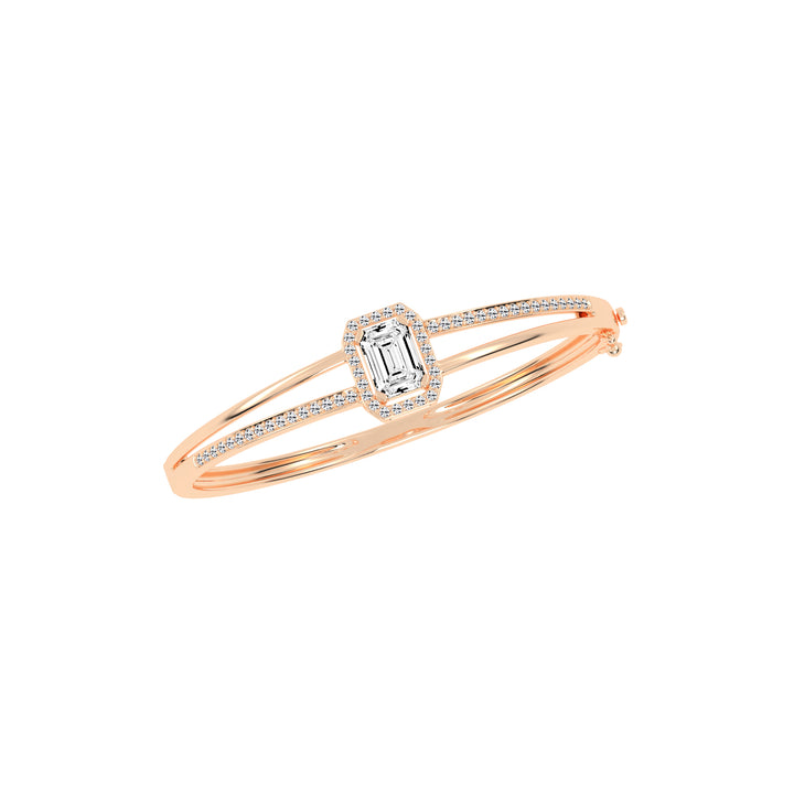 Amelina 4.25Ct Emerald Cut Kada Lab Diamond Bracelet