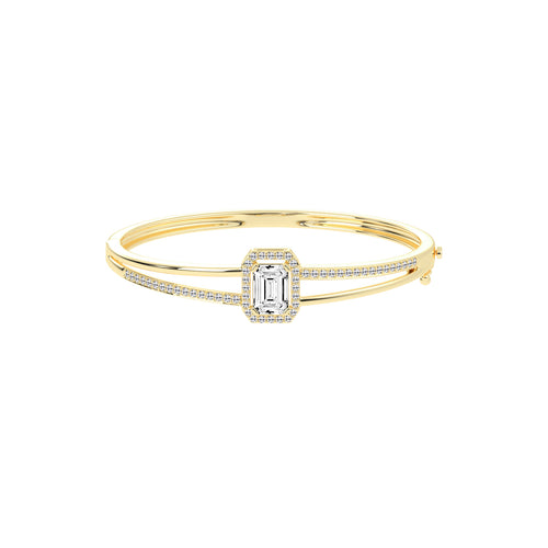 Amelina 425Ct Emerald Cut Kada Lab Diamond Bracelet