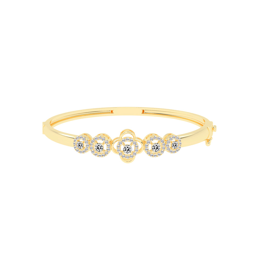 Valen 150Ct Cushion Cut Kada Lab Diamond Bracelet