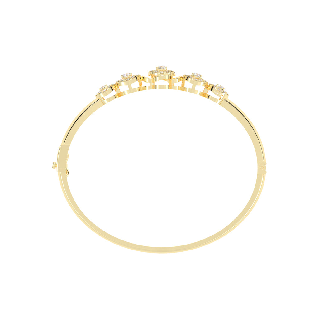 Valen 150Ct Cushion Cut Kada Lab Diamond Bracelet