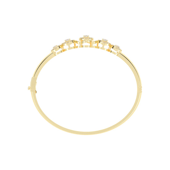 Valen 150Ct Cushion Cut Kada Lab Diamond Bracelet