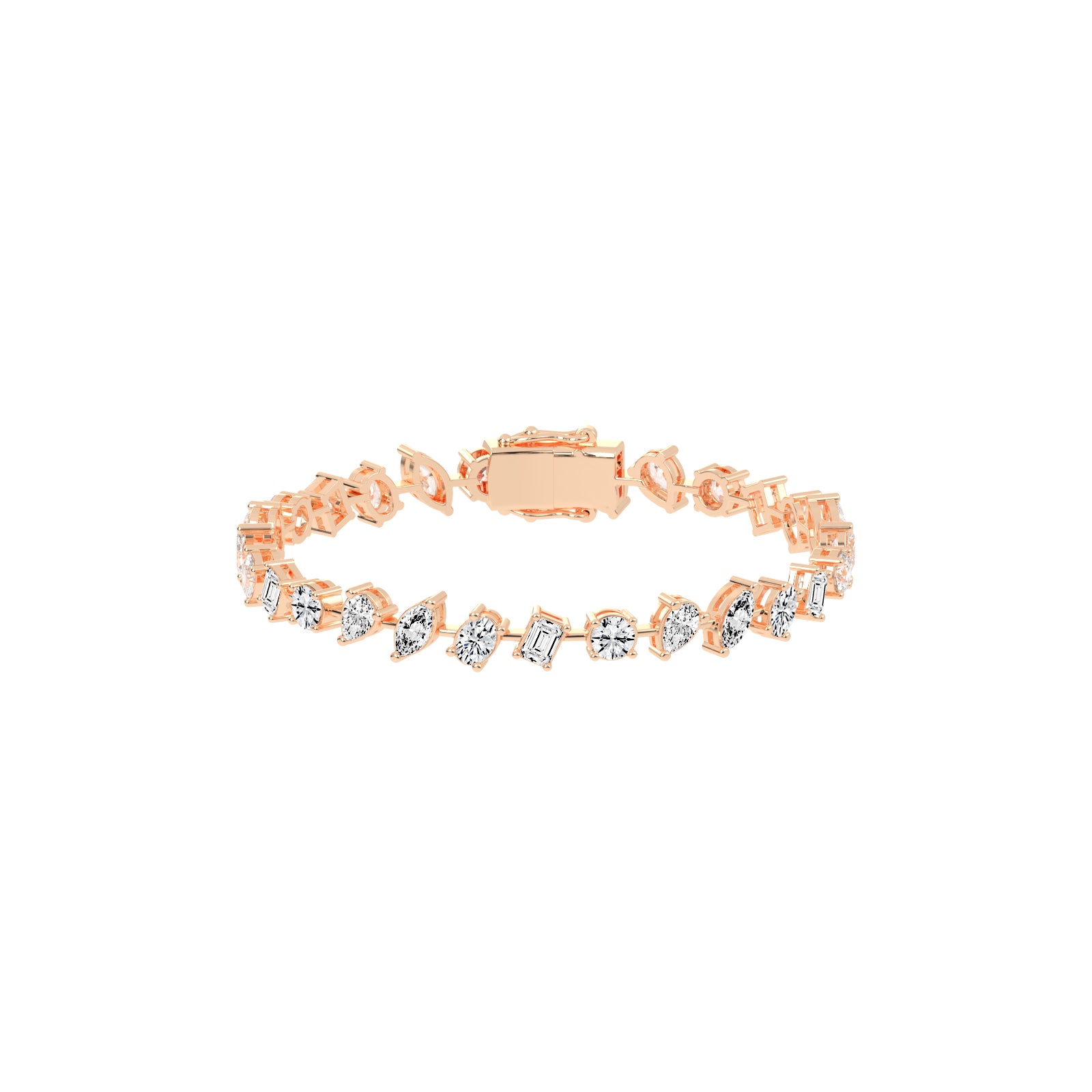 Caelis 8Ct Marquise Cut Kada Lab Diamond Bracelet