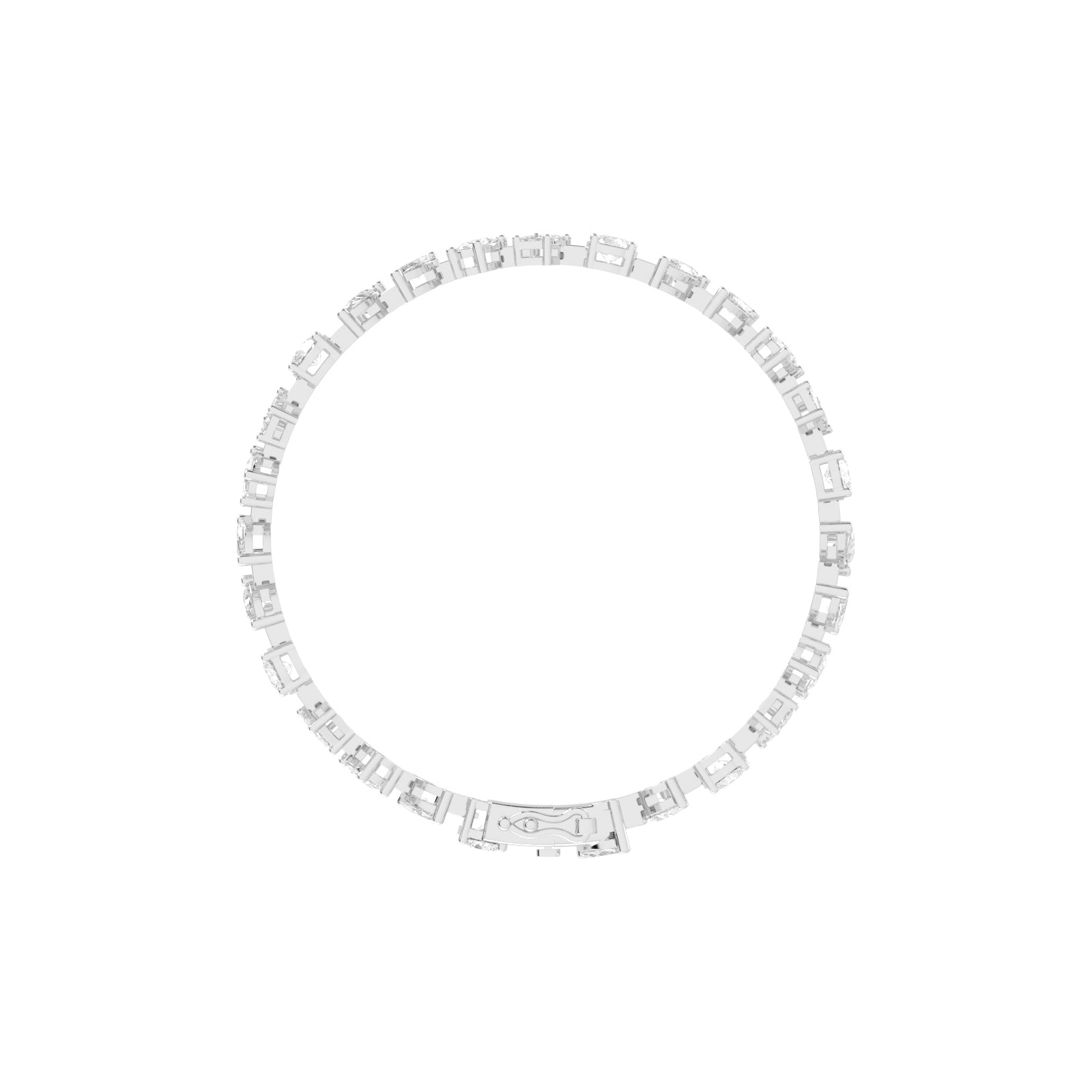 Caelis 8Ct Marquise Cut Kada Lab Diamond Bracelet