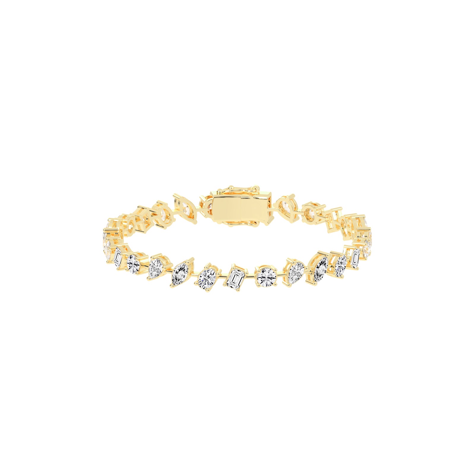 Caelis 8Ct Marquise Cut Kada Lab Diamond Bracelet