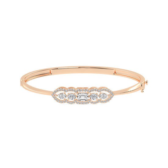 Cassia 175Ct Emerald Cut Kada Lab Diamond Bracelet