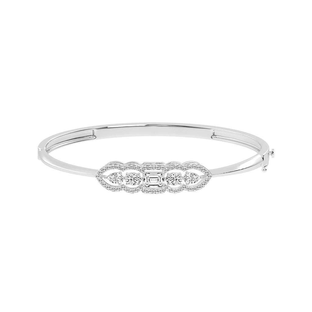 Cassia 175Ct Emerald Cut Kada Lab Diamond Bracelet