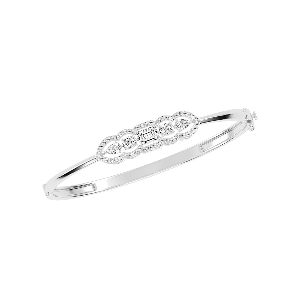 Cassia 175Ct Emerald Cut Kada Lab Diamond Bracelet