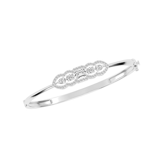 Cassia 175Ct Emerald Cut Kada Lab Diamond Bracelet