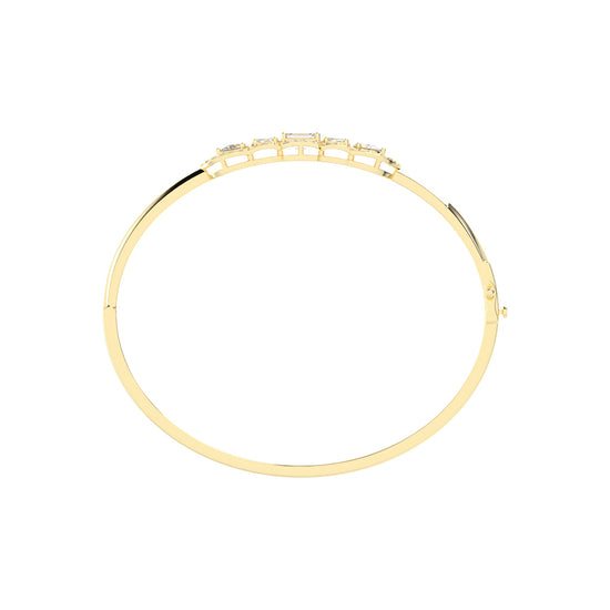 Cassia 175Ct Emerald Cut Kada Lab Diamond Bracelet