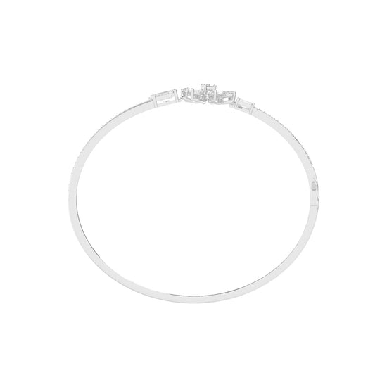 Orla Split Emerald Cut Kada Lab Diamond Bracelet