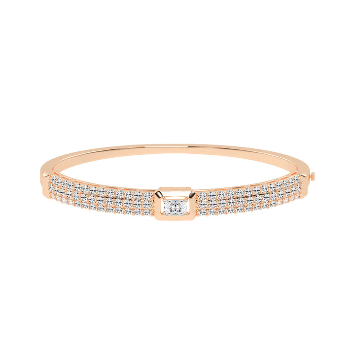 Eira 3Ct Four Row Radiant Cut Kada Lab Diamond Bracelet