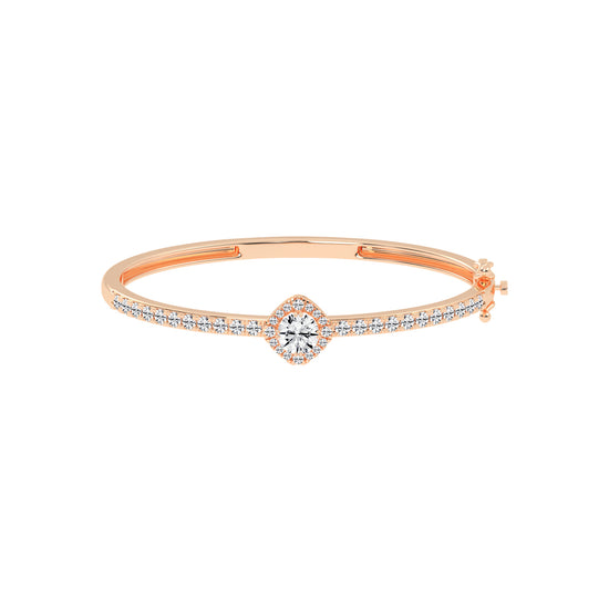 Mirae 250Ct Round Cut Kada Lab Diamond Bracelet