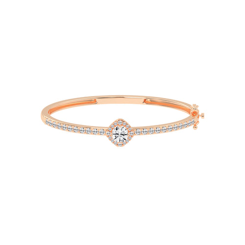 Mirae 250Ct Round Cut Kada Lab Diamond Bracelet