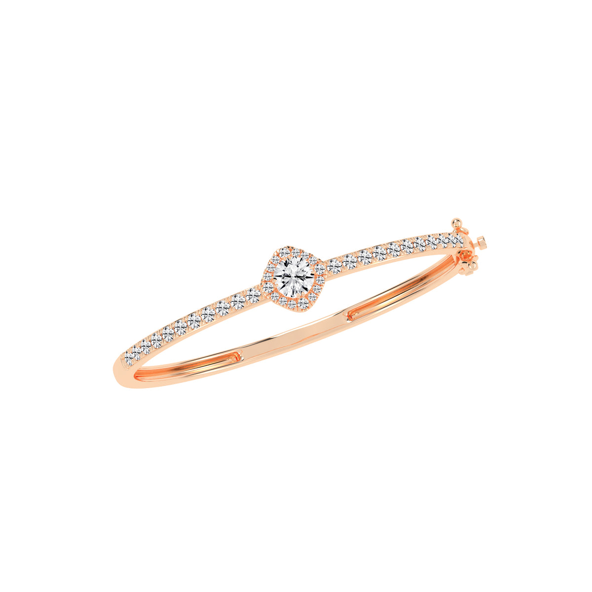 Mirae 250Ct Round Cut Kada Lab Diamond Bracelet