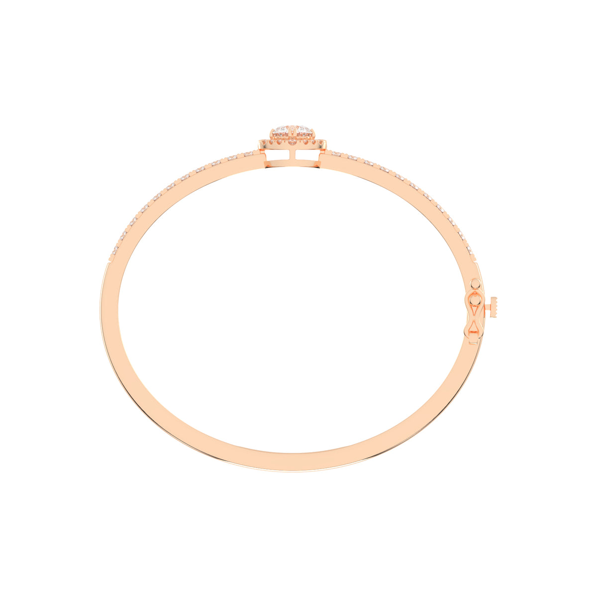 Mirae 250Ct Round Cut Kada Lab Diamond Bracelet