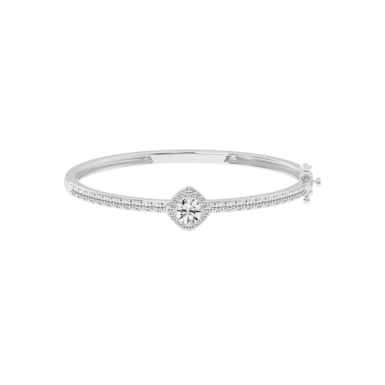 Mirae 250Ct Round Cut Kada Lab Diamond Bracelet