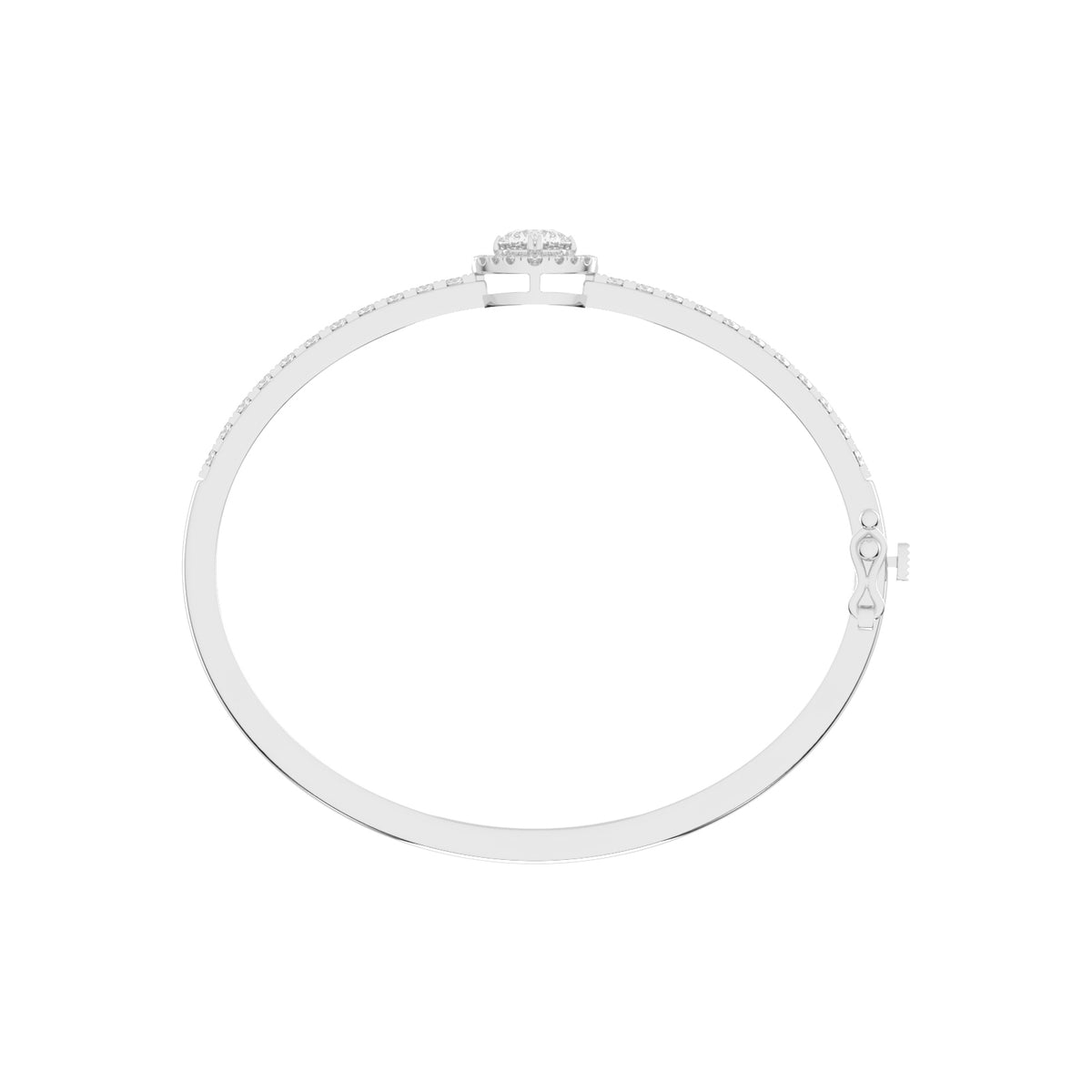 Mirae 250Ct Round Cut Kada Lab Diamond Bracelet