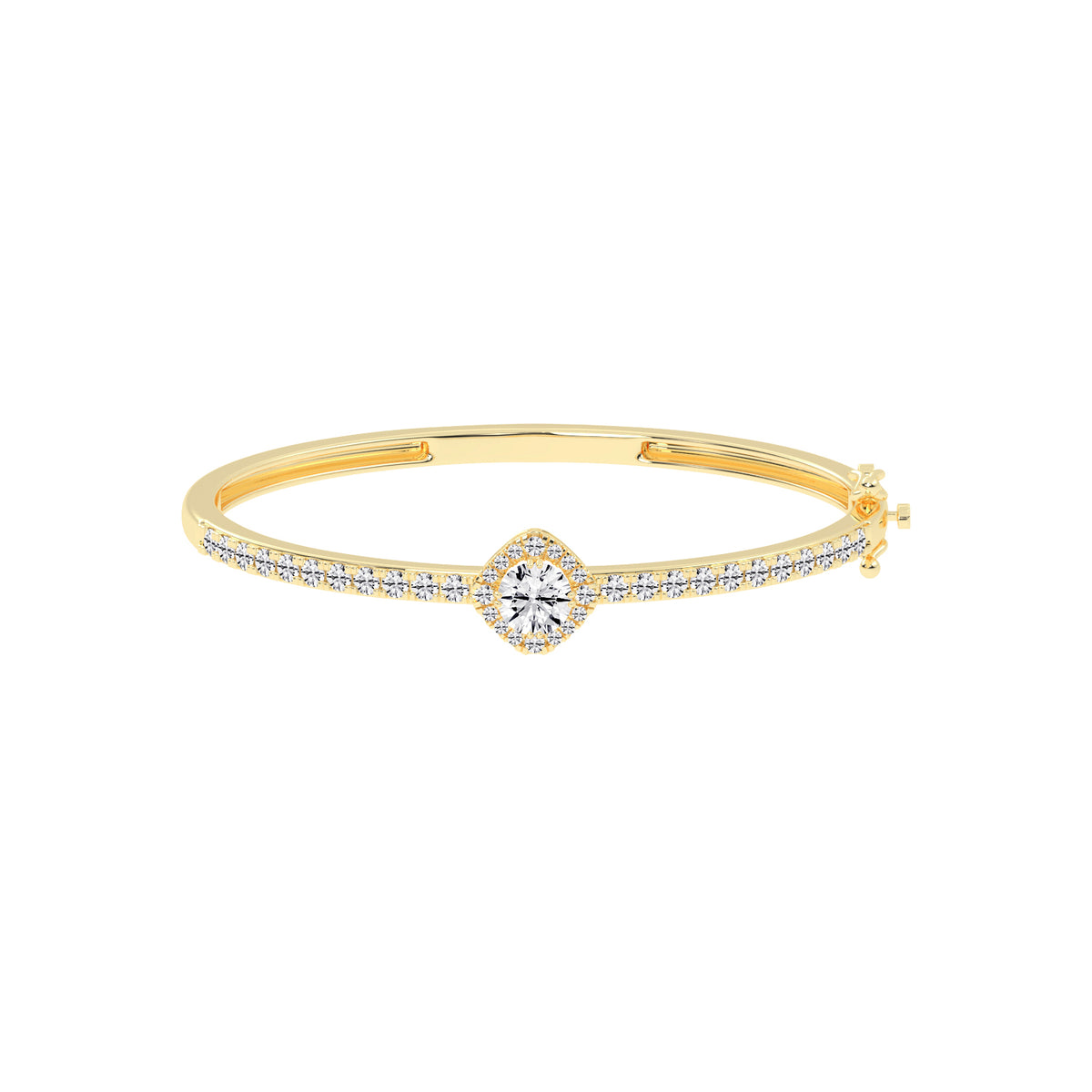 Mirae 250Ct Round Cut Kada Lab Diamond Bracelet
