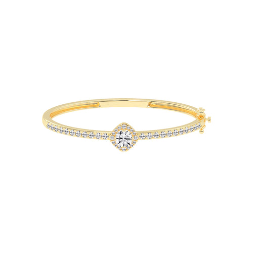 Mirae 250Ct Round Cut Kada Lab Diamond Bracelet