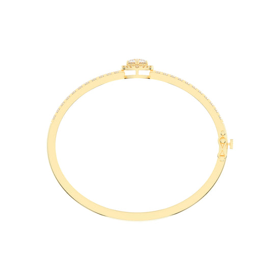 Mirae 250Ct Round Cut Kada Lab Diamond Bracelet
