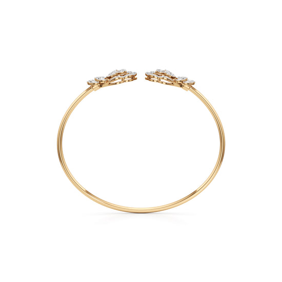 Floral Bloom Open Bracelet
