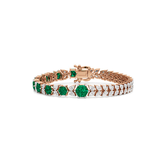 Emerald Radiance Link Bracelet