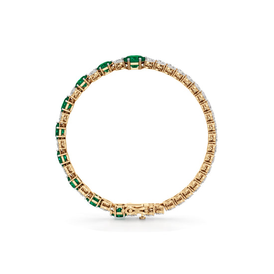 Emerald Radiance Link Bracelet