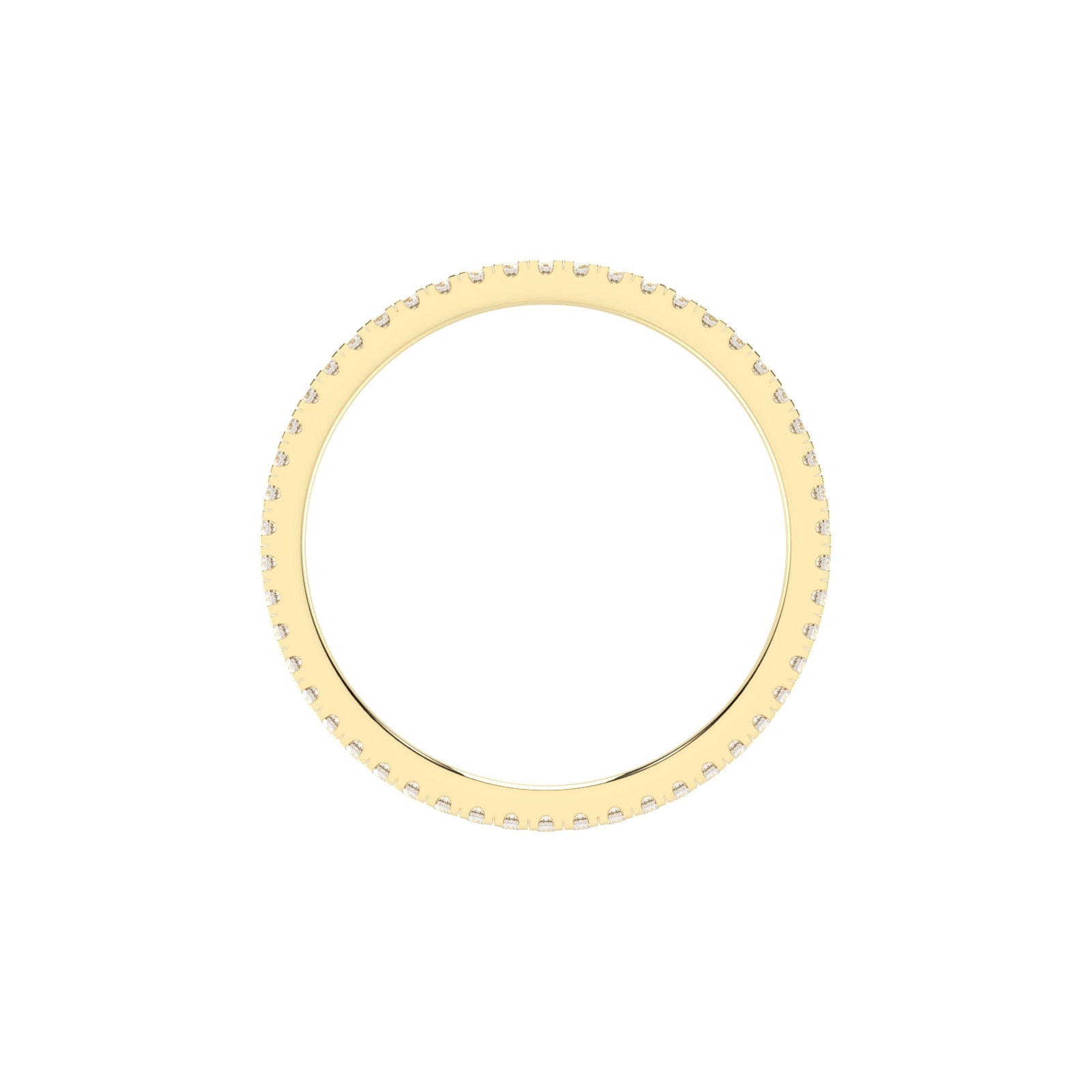 Lustria shared prong eternity lab diamond ring