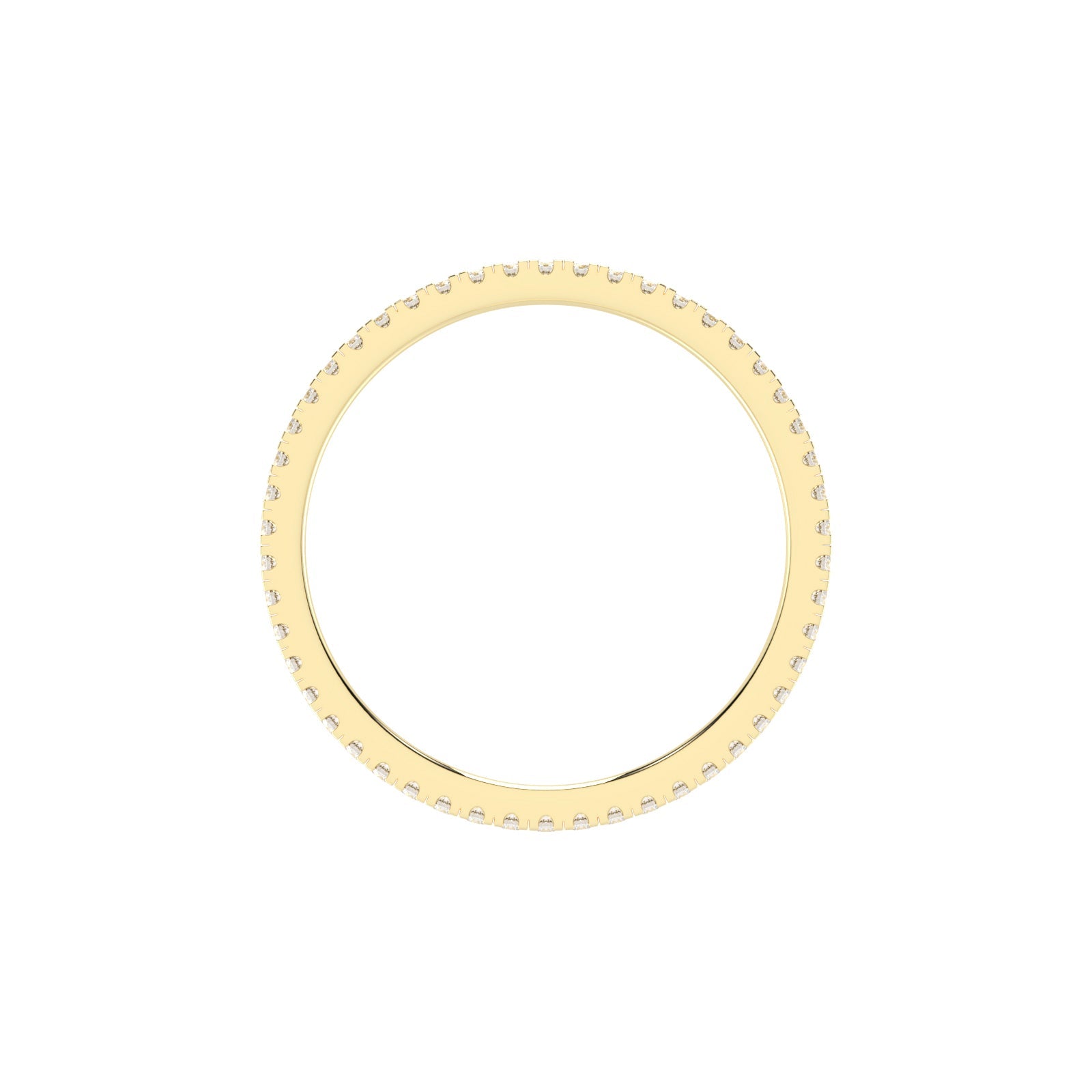 Lustria shared prong eternity lab diamond ring