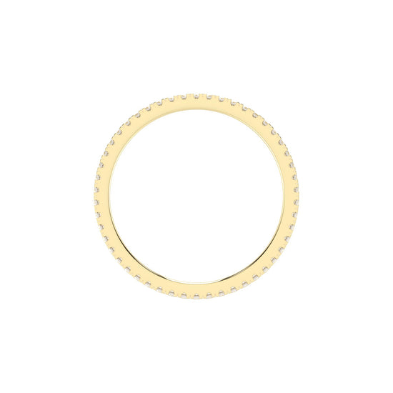 Lustria shared prong eternity lab diamond ring