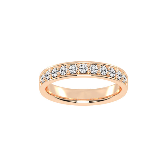 Gliss  round shape eternity lab diamond ring