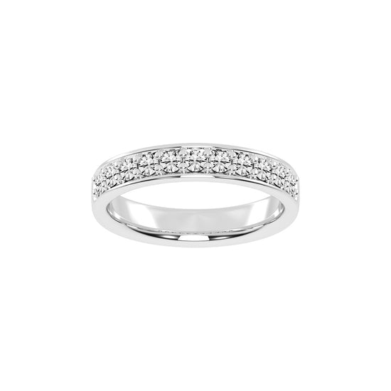 Gliss  round shape eternity lab diamond ring